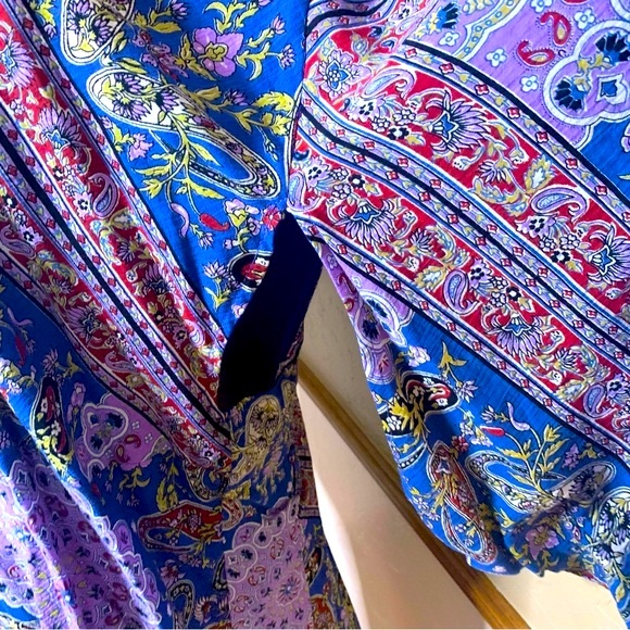Chasing Unicorns Longline Paisley Print Kimono NWT One Size - Picture 8 of 13